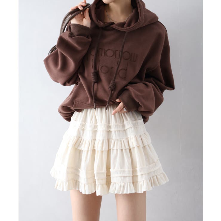 リブレスコールフリルミニスカート | SpRay | 詳細画像13 