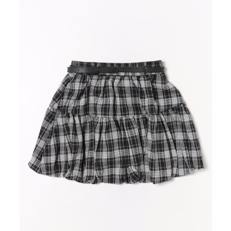 ベルト付きチェックバルーンミニスカート | SpRay | 詳細画像14 