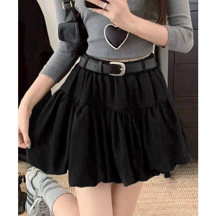 ブラック | バルーンミニスカート | SpRay