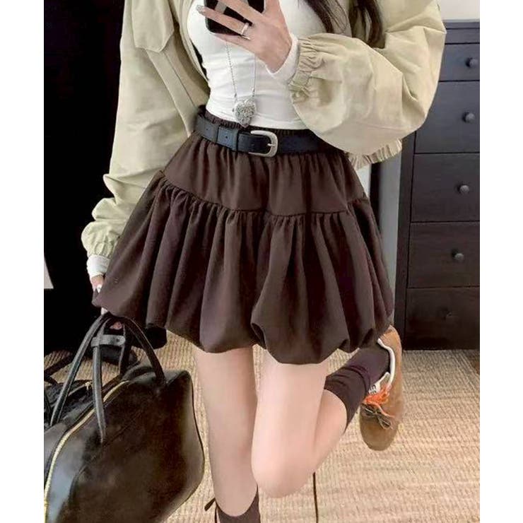 ブラウン | バルーンミニスカート | SpRay