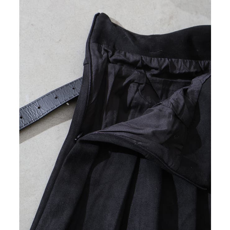 ベルト付フェイクスウェードプリーツミニスカート | SpRay | 詳細画像18 