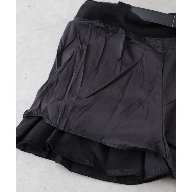 ベルト付フェイクスウェードプリーツミニスカート | SpRay | 詳細画像19 