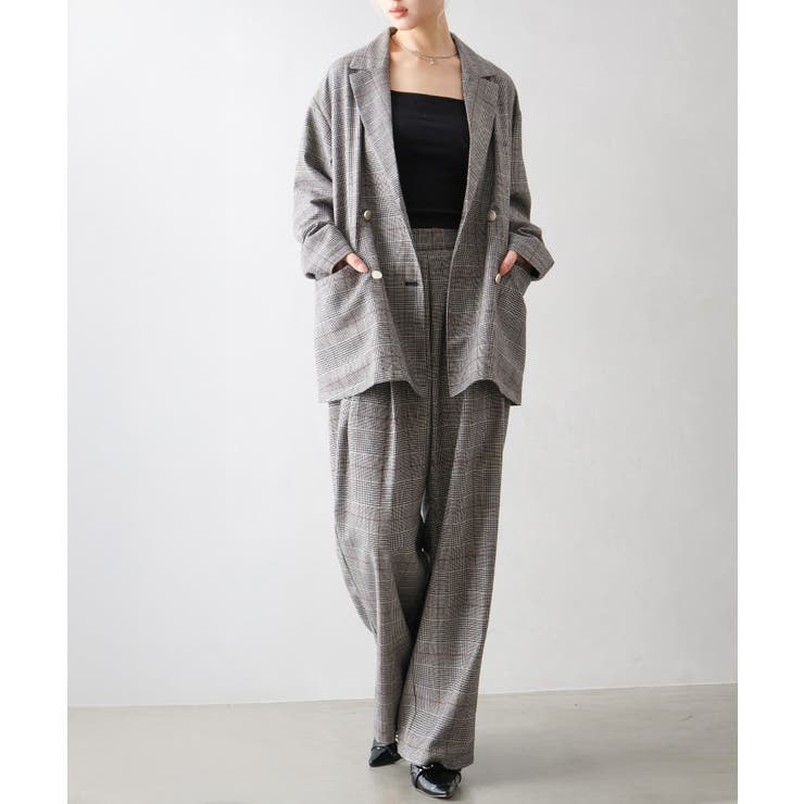 チェックタックストレートパンツ | SpRay | 詳細画像19 