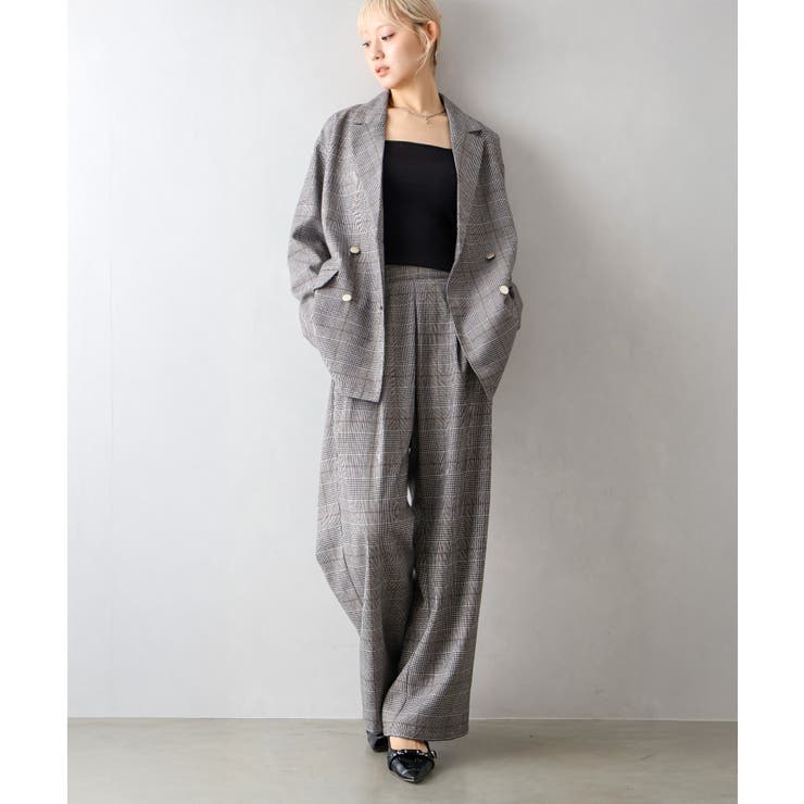 チェックタックストレートパンツ | SpRay | 詳細画像20 