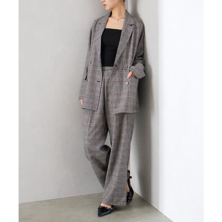 チェックタックストレートパンツ | SpRay | 詳細画像21 