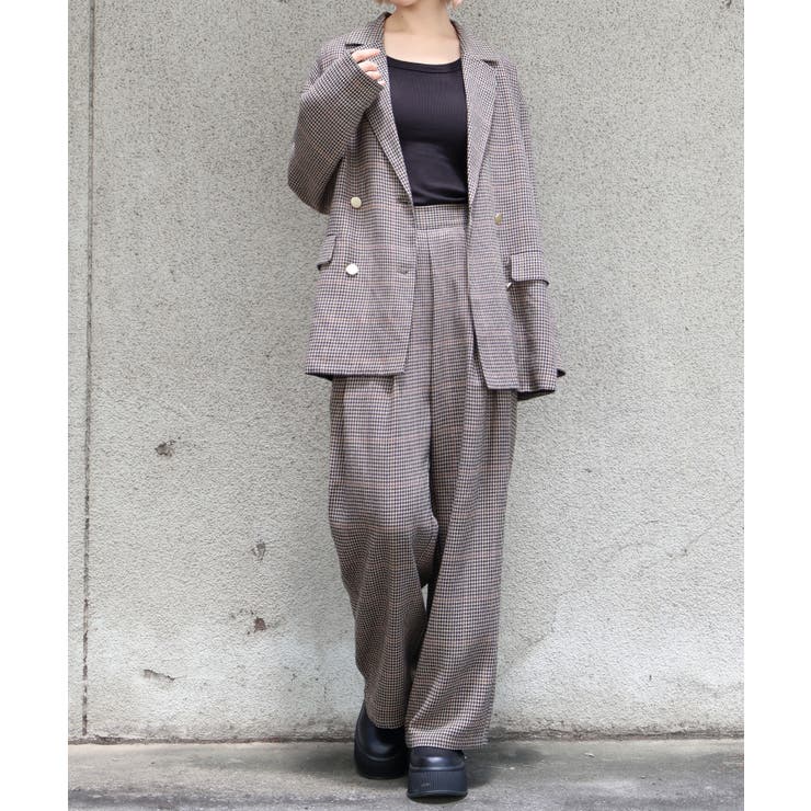 チェックタックストレートパンツ | SpRay | 詳細画像5 