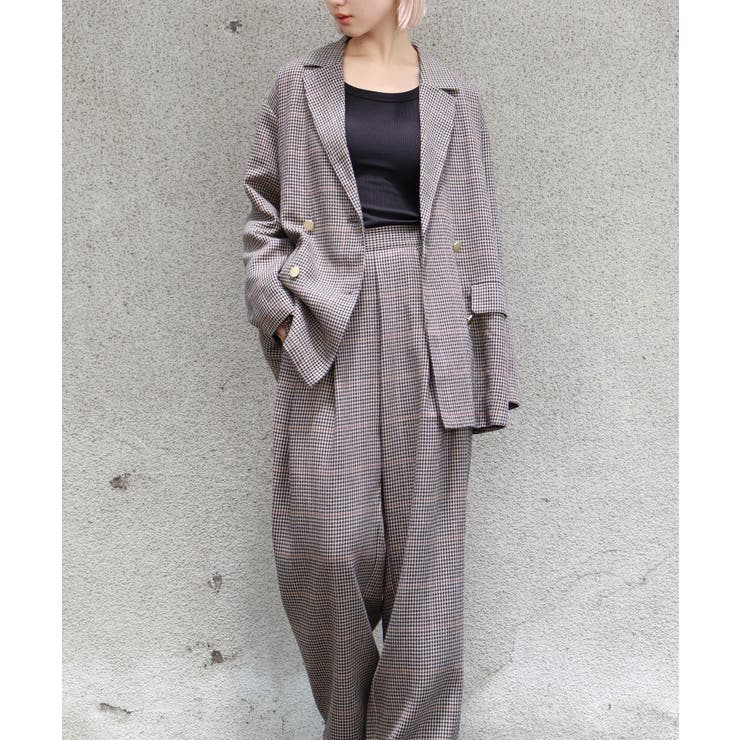 チェックタックストレートパンツ | SpRay | 詳細画像6 