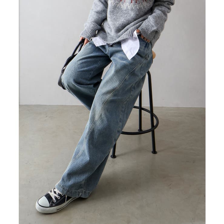 デニムバレルパンツ | SpRay | 詳細画像12 