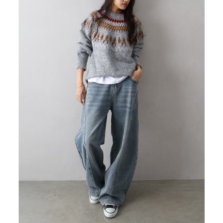 デニムバレルパンツ | SpRay | 詳細画像14 