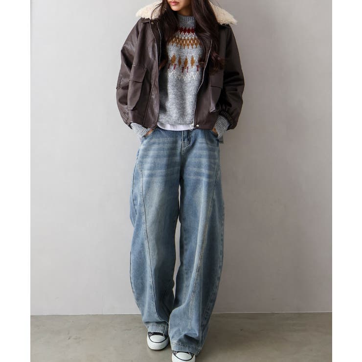 デニムバレルパンツ | SpRay | 詳細画像15 