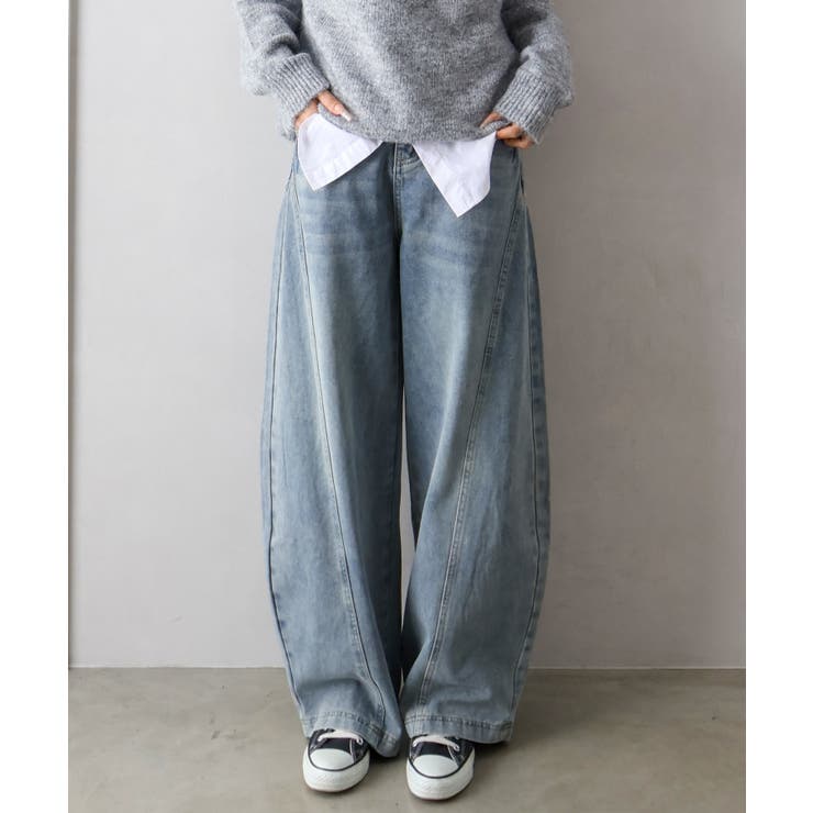 デニムバレルパンツ | SpRay | 詳細画像4 