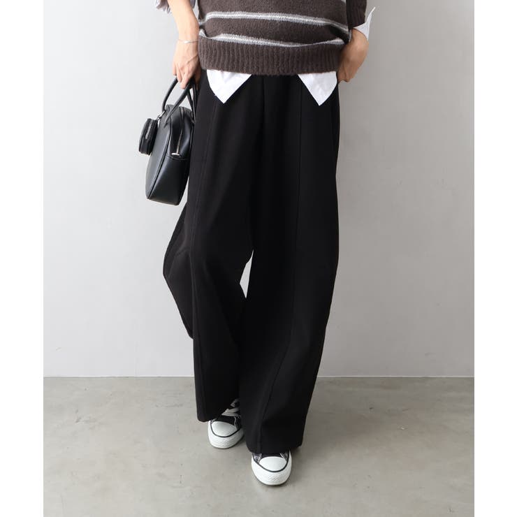 ブラック | ウールバレルパンツ | SpRay