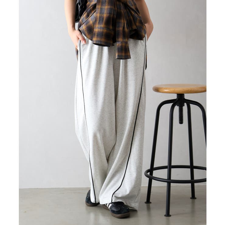 オートミール | パイピングスウェットパンツ | SpRay