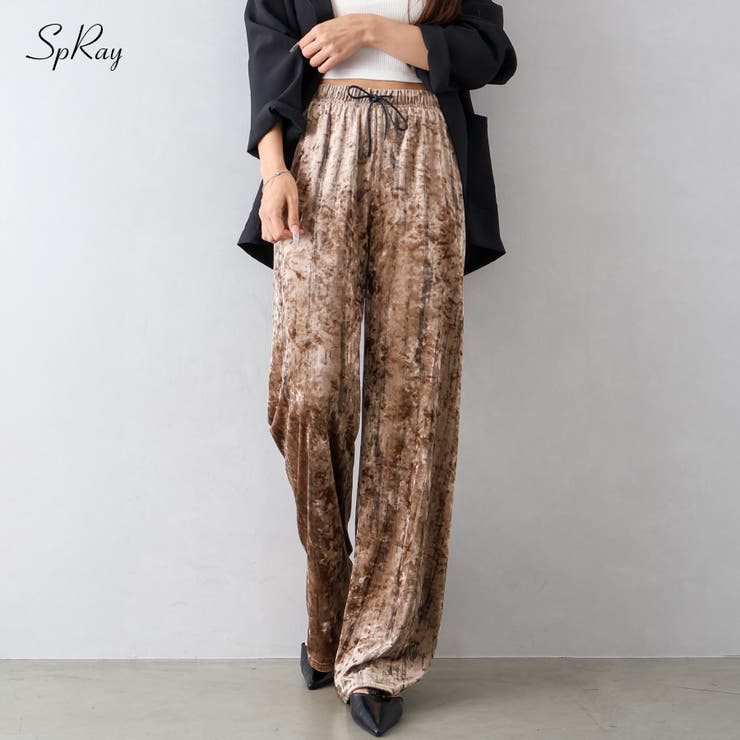 クラッシュベロアパンツ | SpRay | 詳細画像1 