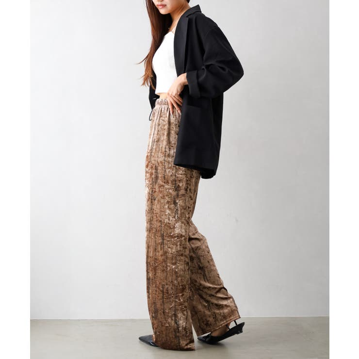 クラッシュベロアパンツ | SpRay | 詳細画像4 