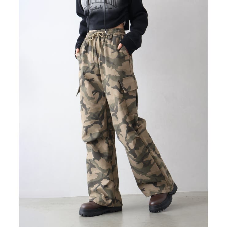 迷彩カーゴパンツ[品番：SPRW0010762]｜SpRay（スプレイ）｜レディース
