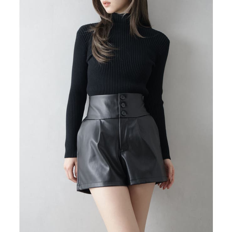 フェイクレザーショートパンツ[品番：SPRW0010816]｜SpRay（スプレイ