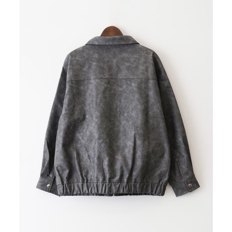 フェイクレザーZipブルゾン | SpRay | 詳細画像24 