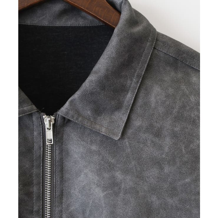 フェイクレザーZipブルゾン | SpRay | 詳細画像25 