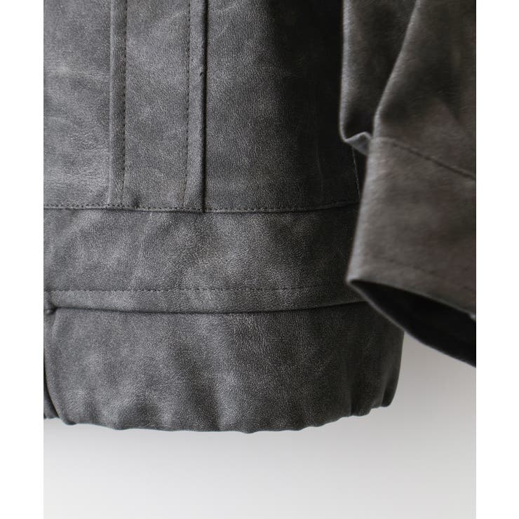 フェイクレザーZipブルゾン | SpRay | 詳細画像27 