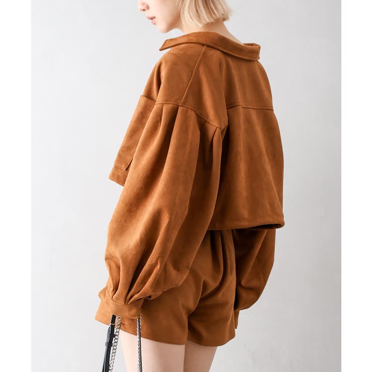 スウェードポンチＺＩＰショートブルゾン | SpRay | 詳細画像10 