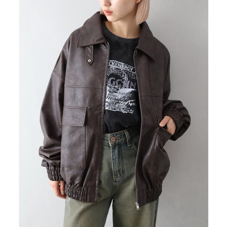 ヴィンテージレザーブルゾン | SpRay | 詳細画像14 