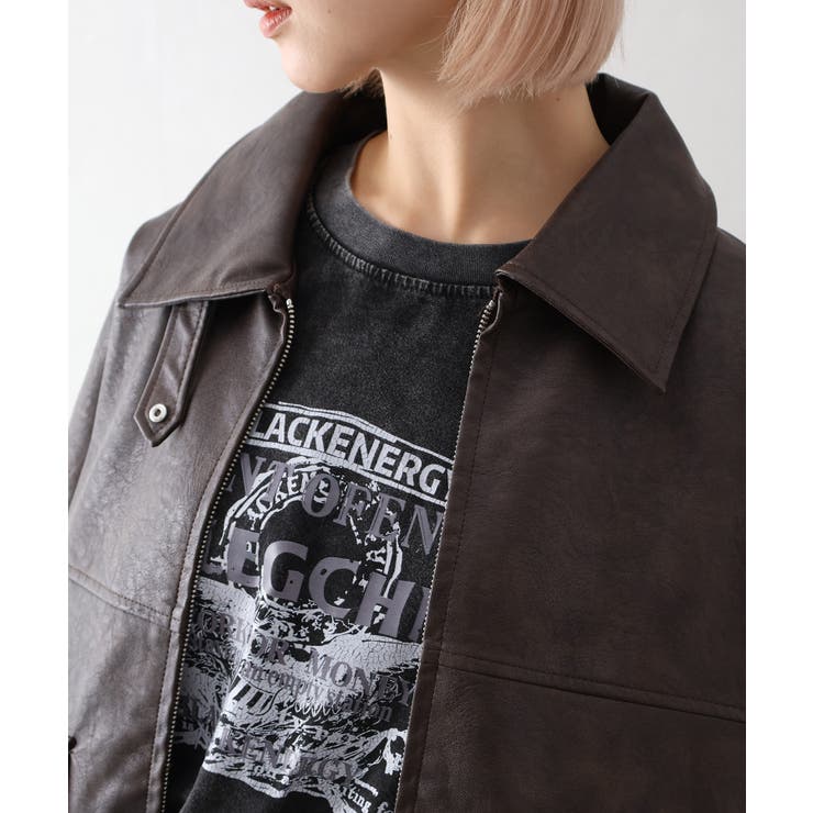 ヴィンテージレザーブルゾン | SpRay | 詳細画像16 