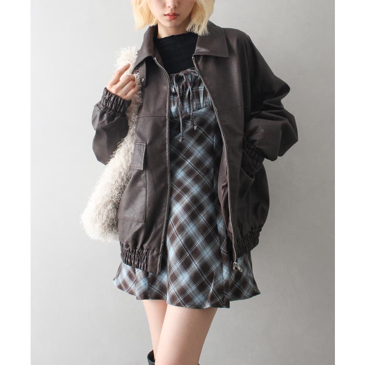 ヴィンテージレザーブルゾン | SpRay | 詳細画像21 