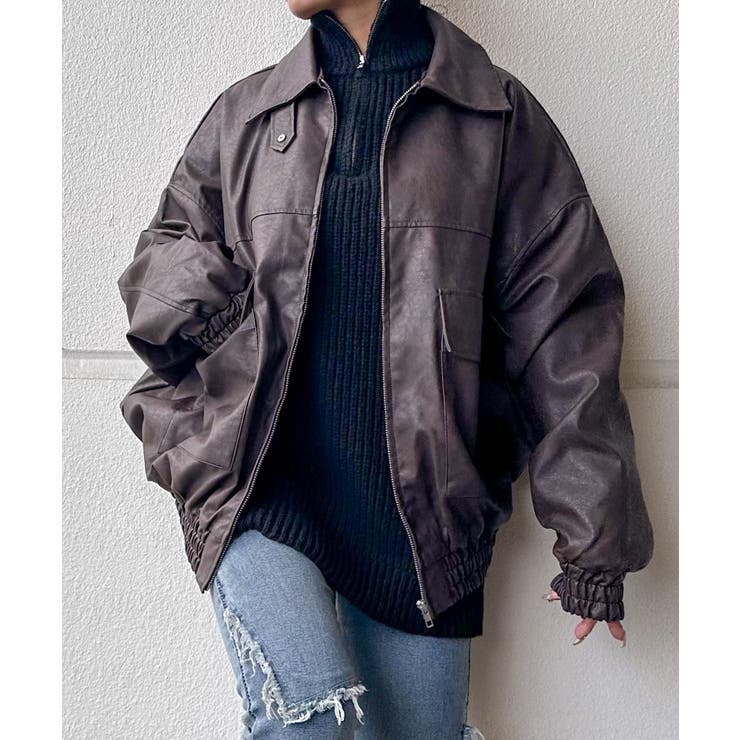 ヴィンテージレザーブルゾン | SpRay | 詳細画像32 