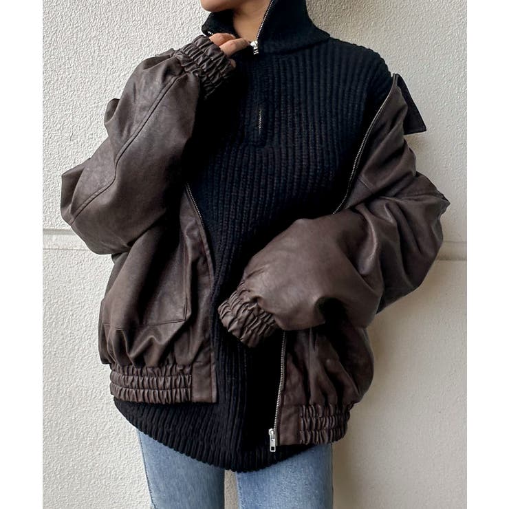 ヴィンテージレザーブルゾン | SpRay | 詳細画像37 