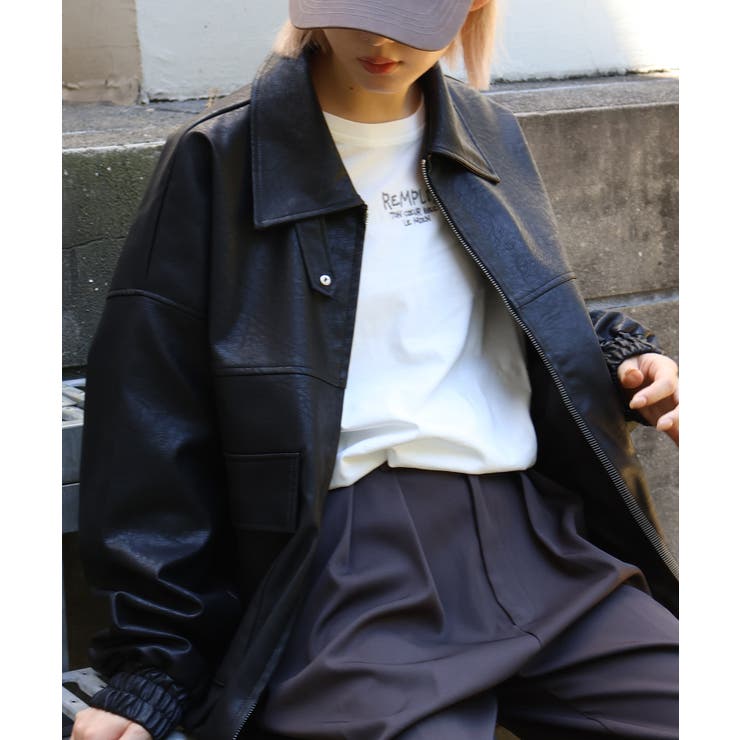 ヴィンテージレザーブルゾン | SpRay | 詳細画像8 