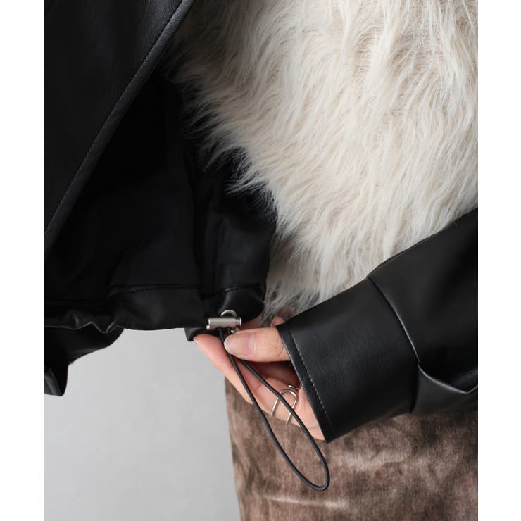 ヴィンテージレザーショートブルゾン | SpRay | 詳細画像16 