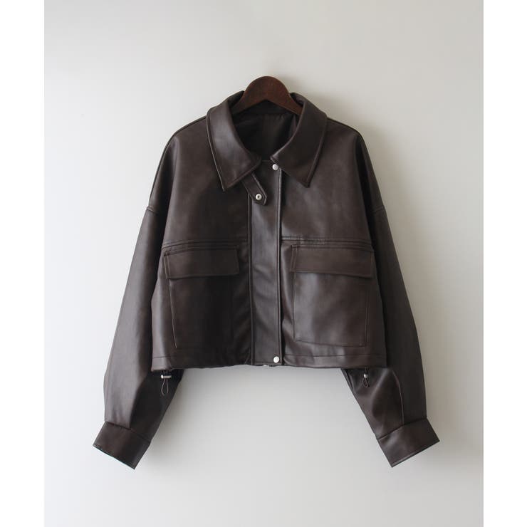 ヴィンテージレザーショートブルゾン | SpRay | 詳細画像27 