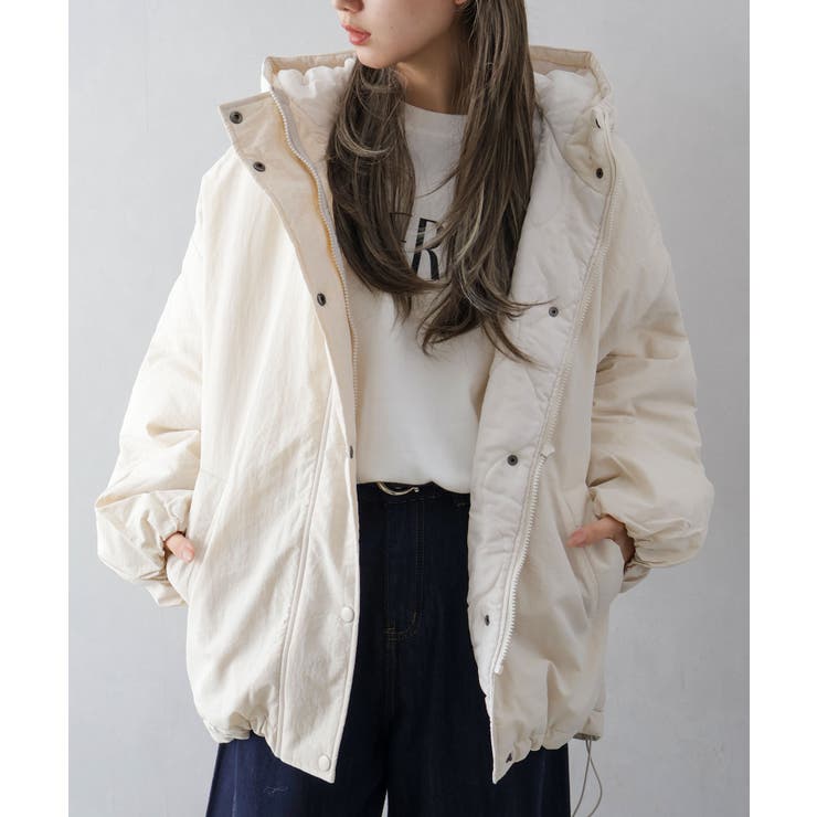 アイボリー | 中綿モンスターパーカー | SpRay