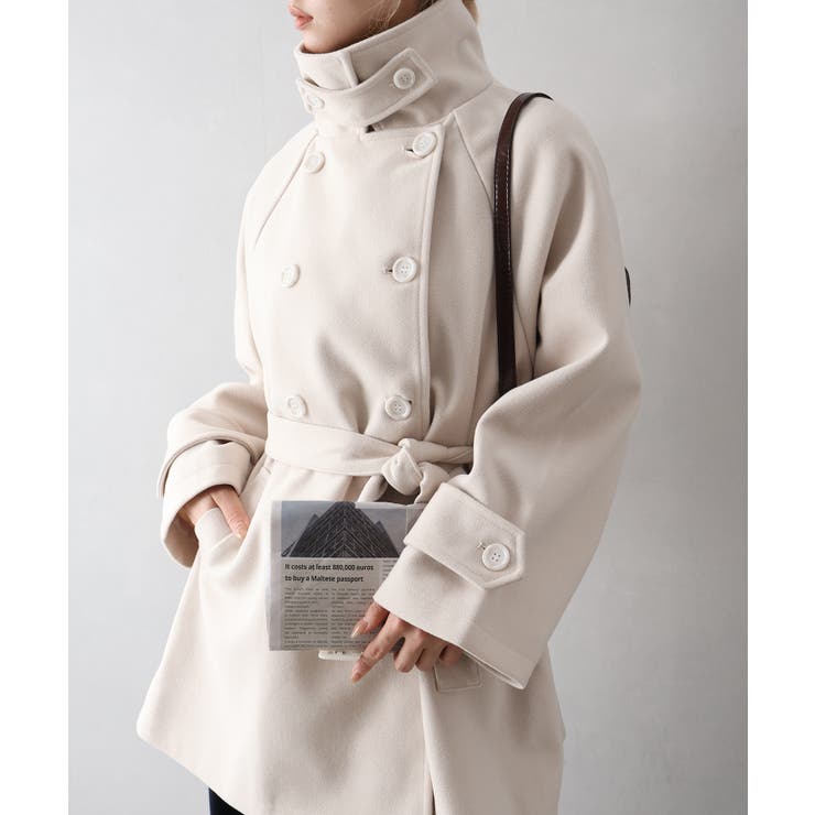 アイボリー | ミドル丈丈トレンチコート | SpRay