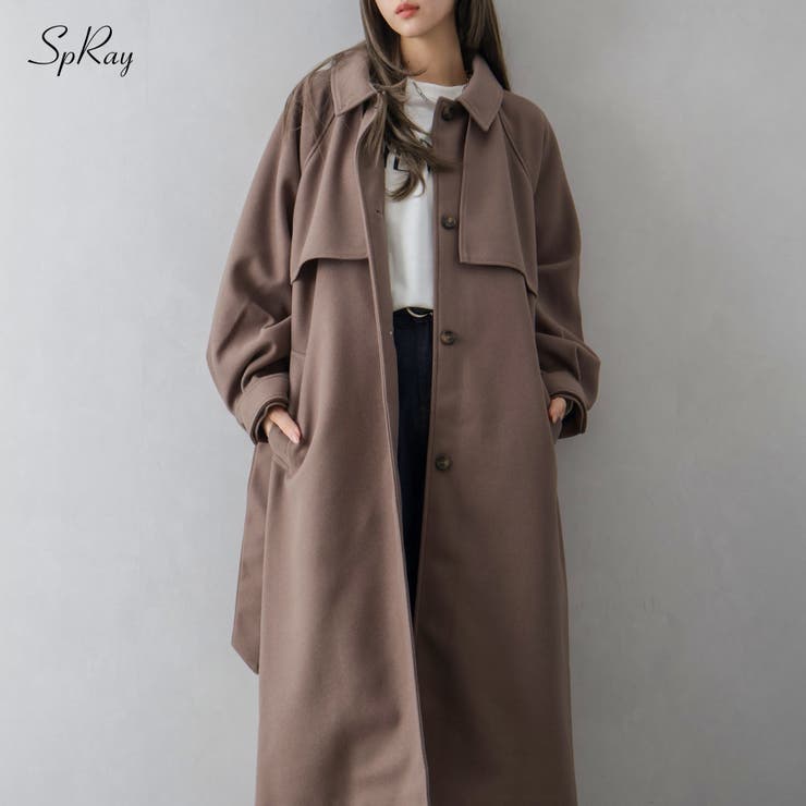 アレンジカラーロングコート | SpRay | 詳細画像1 