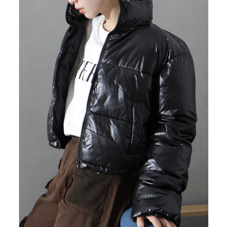 メタリック中綿スタンドコート | SpRay | 詳細画像2 