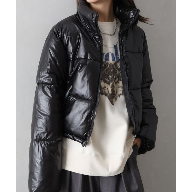 メタリック中綿スタンドコート | SpRay | 詳細画像30 