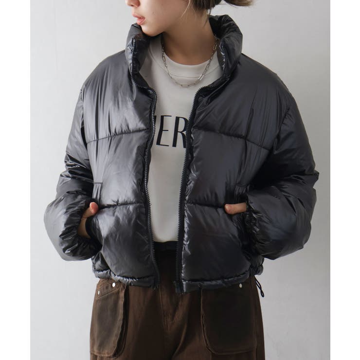 メタリック中綿スタンドコート | SpRay | 詳細画像3 