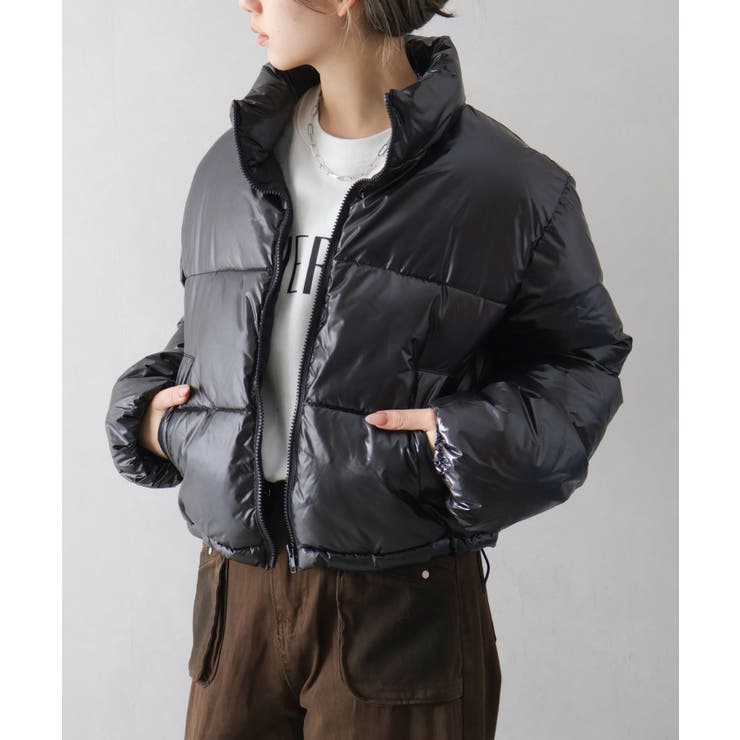 メタリック中綿スタンドコート | SpRay | 詳細画像6 