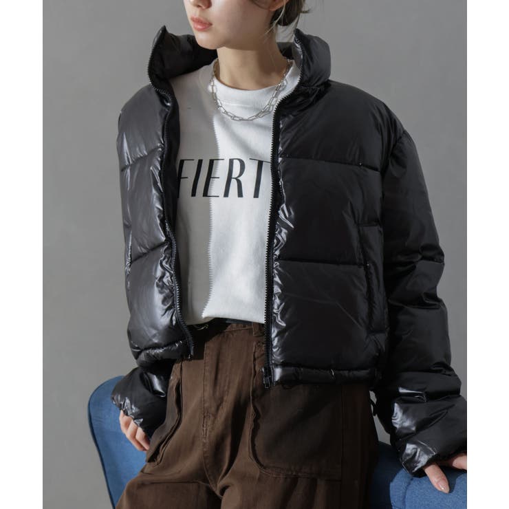 メタリック中綿スタンドコート | SpRay | 詳細画像8 