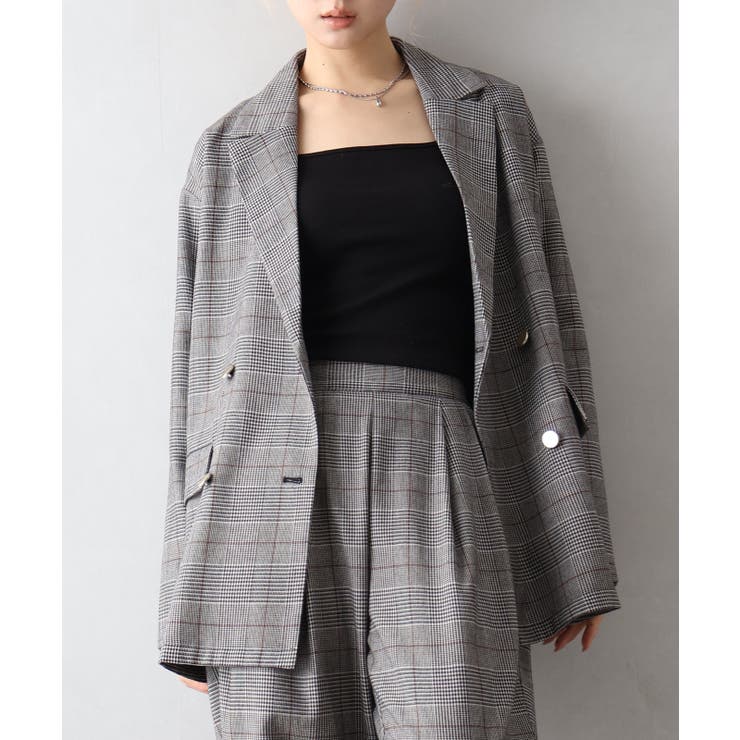 チェックWテーラードジャケット | SpRay | 詳細画像10 