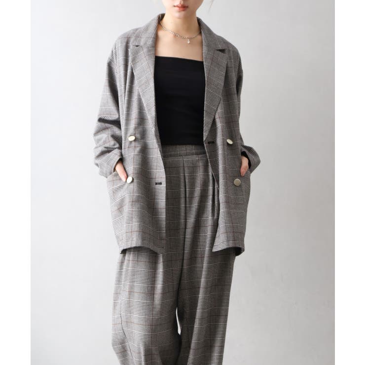 チェックWテーラードジャケット | SpRay | 詳細画像11 