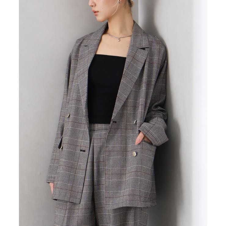 チェックWテーラードジャケット | SpRay | 詳細画像12 