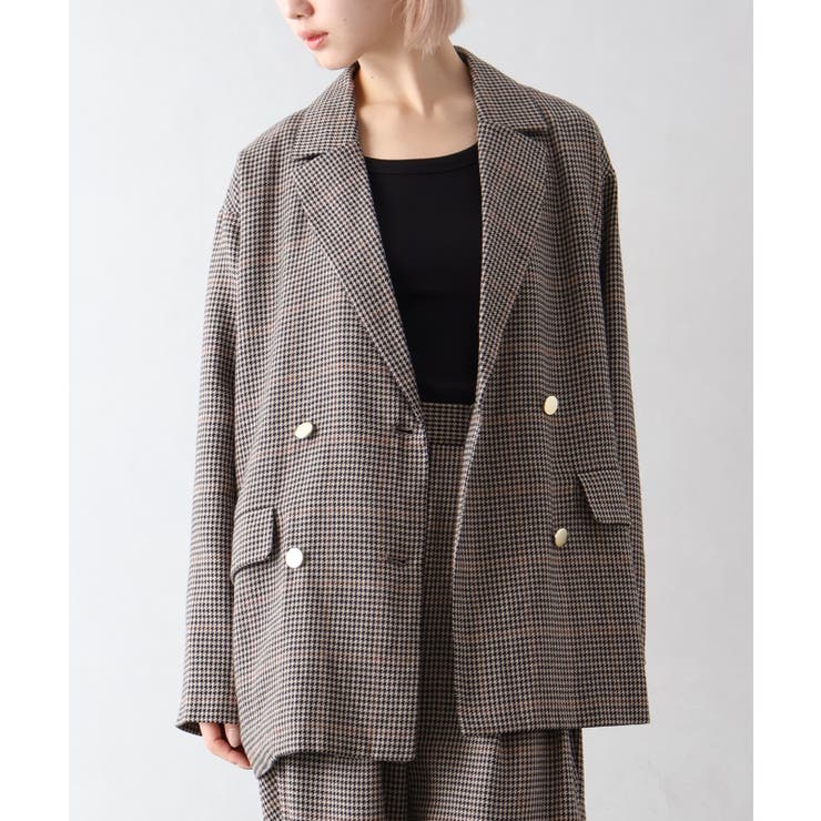 チェックWテーラードジャケット | SpRay | 詳細画像13 