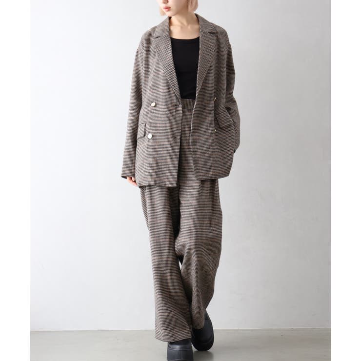 チェックWテーラードジャケット | SpRay | 詳細画像15 