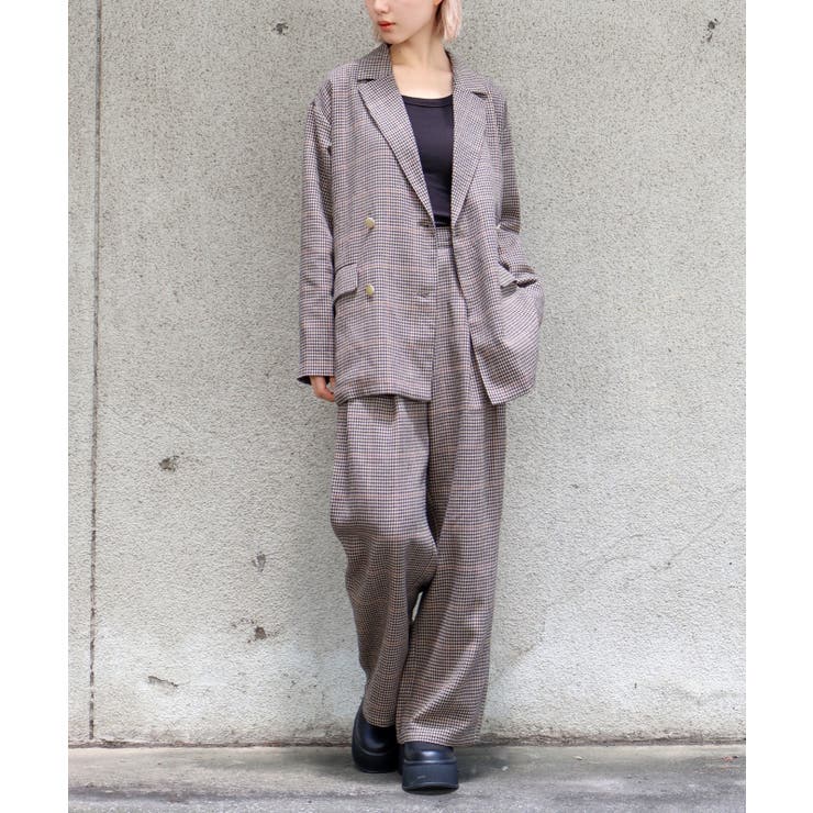 チェックWテーラードジャケット | SpRay | 詳細画像16 