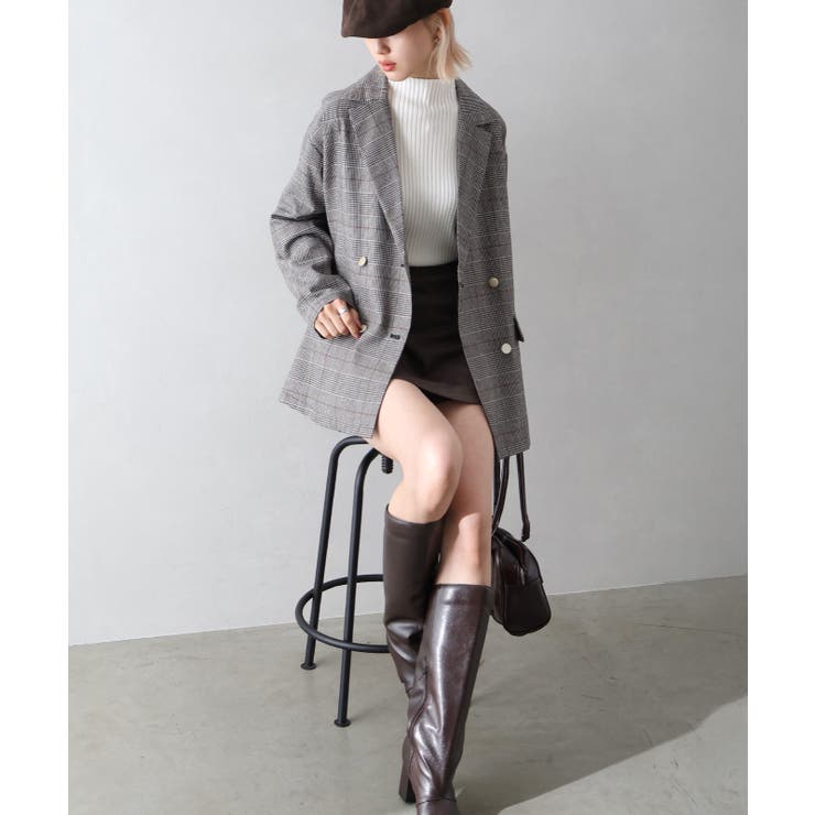 チェックWテーラードジャケット | SpRay | 詳細画像5 