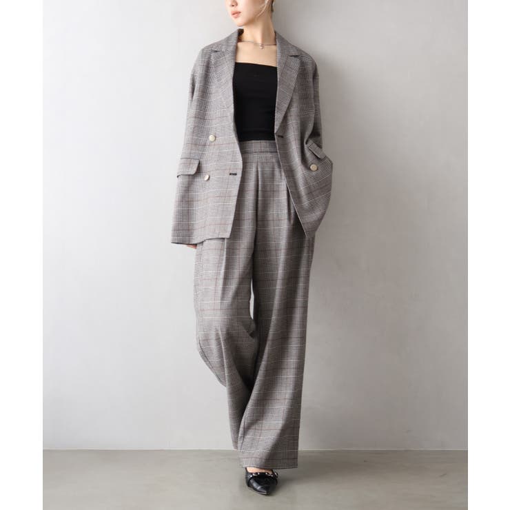 チェックWテーラードジャケット | SpRay | 詳細画像8 