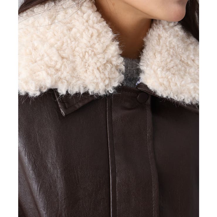 ファー衿フェイクレザーブルゾン | SpRay | 詳細画像23 
